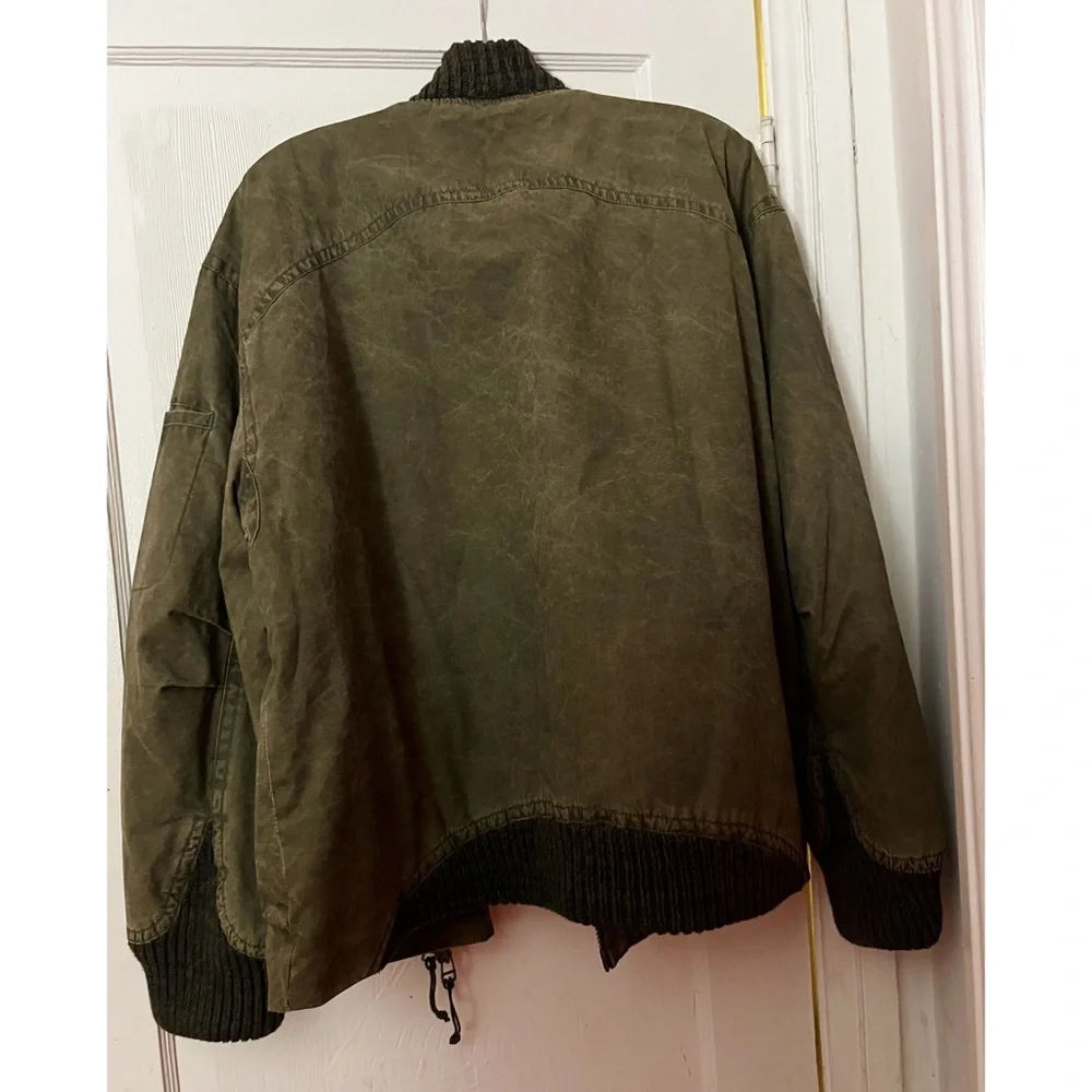 We The Free / Free People - Jax Washed Bomber Jacket (Olive) - Picture 5 of 6